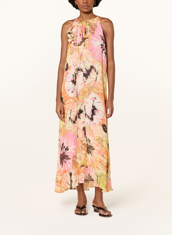 DOROTHEE SCHUMACHER Kleid FLORAL DREAM HELLGELB / ROSA / ORANGE