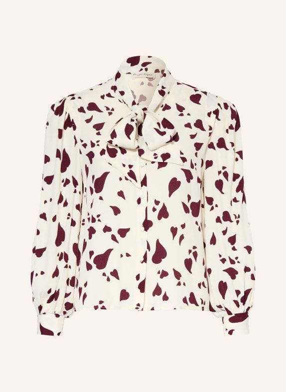 Phase Eight Schluppenbluse PALOMA ECRU / DUNKELROT