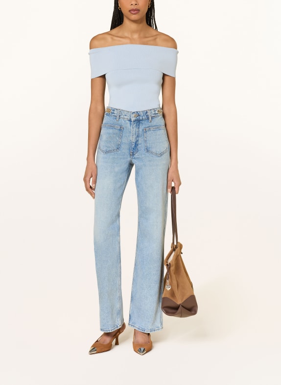 maje Stricktop HELLBLAU