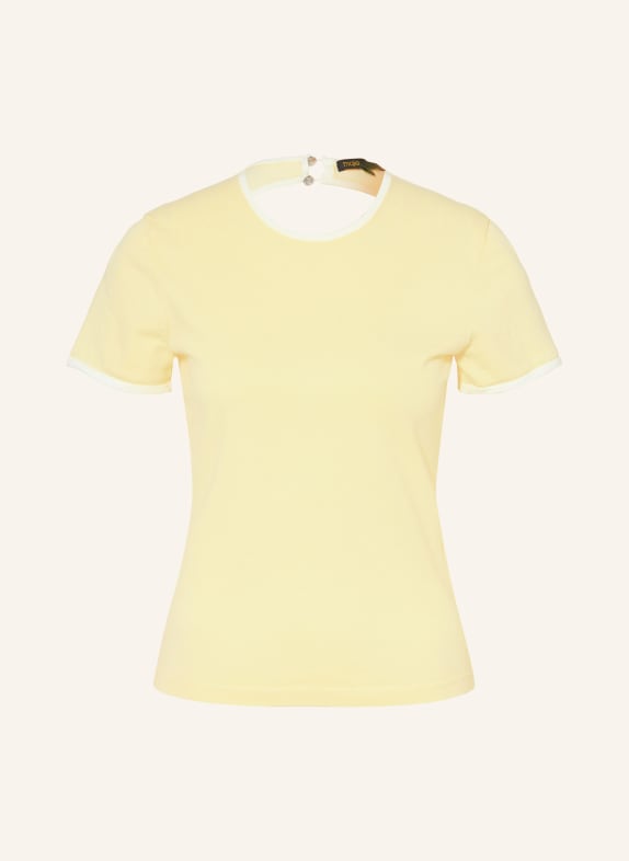 maje Strickshirt HELLGELB / WEISS