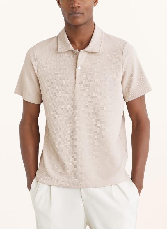 REISS Piqué-poloskjorte KENNEDY BEIGE