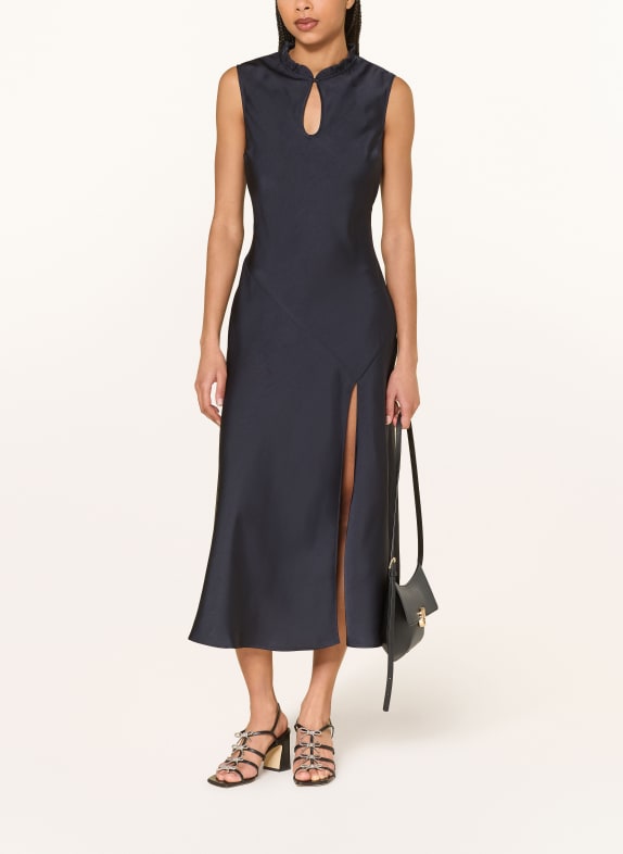 CLAUDIE PIERLOT Satinkleid DUNKELBLAU