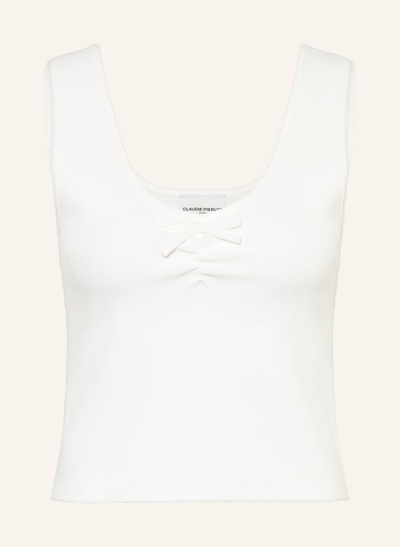 CLAUDIE PIERLOT Top WEISS