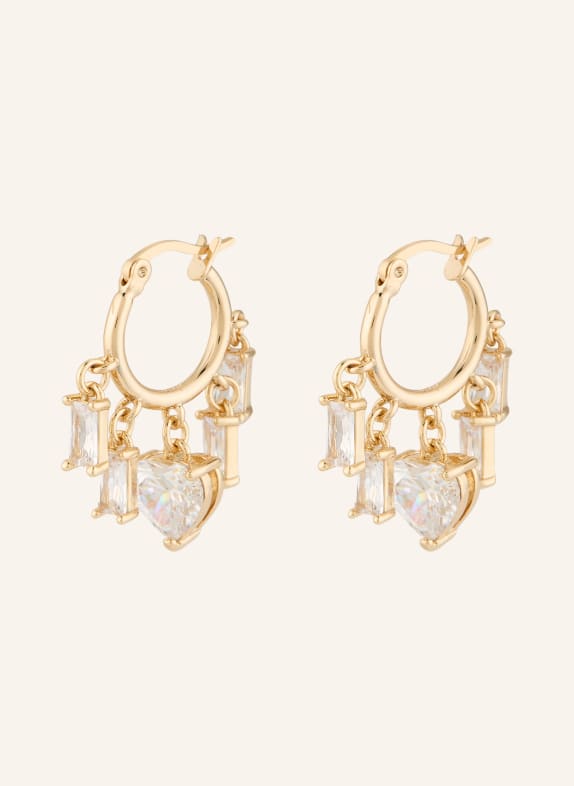 maje Creolen GOLD / WEISS