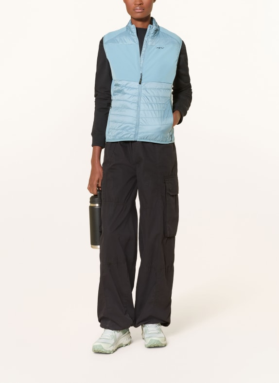me°ru' Hybride bodywarmer JAUJA LICHTBLAUW
