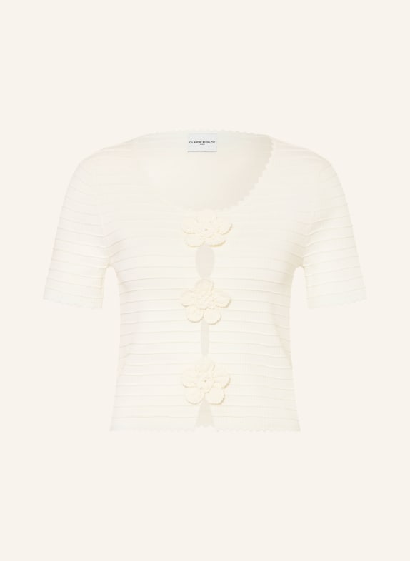CLAUDIE PIERLOT Strickshirt mit Cut-outs ECRU