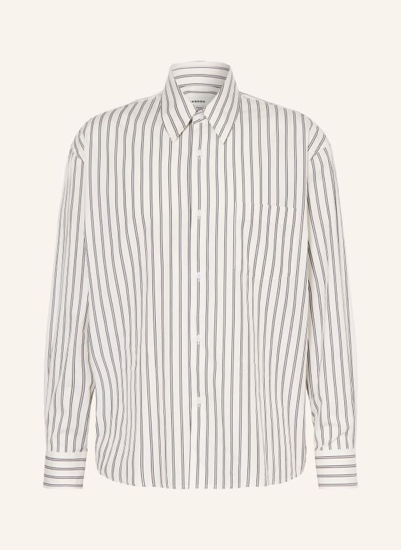 SANDRO Hemd Comfort Fit HELLGRAU / SCHWARZ