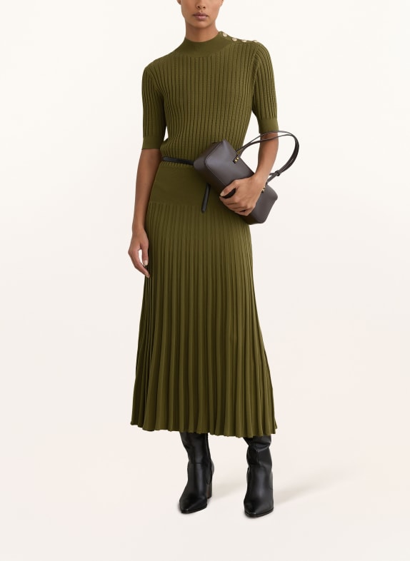 REISS HARRIETT knit dress OLIVE