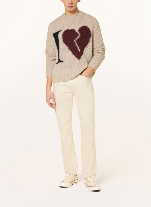 ALLSAINTS Trui LOVER CAMEL / DONKERROOD