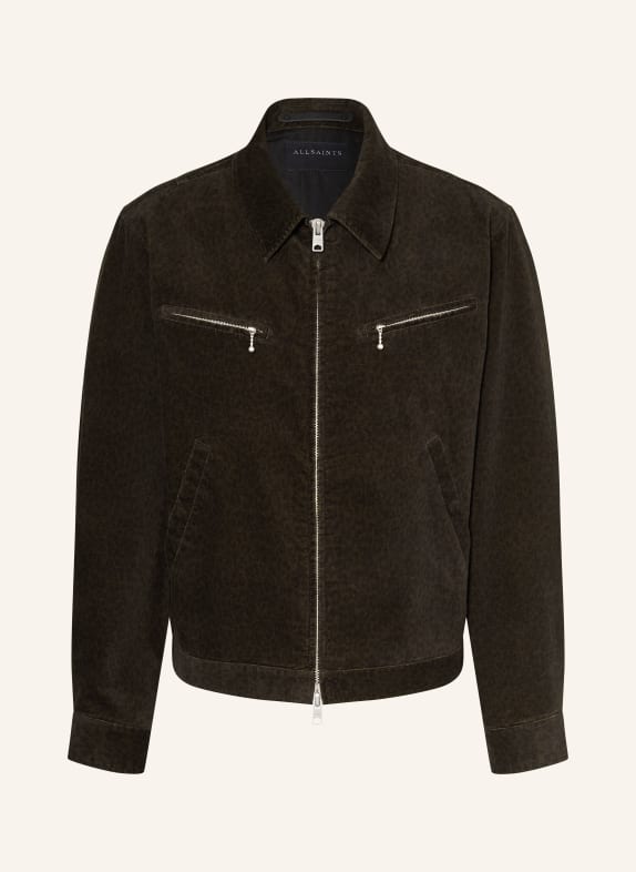 ALLSAINTS Samt-Overjacket KOREY SCHWARZ / DUNKELBRAUN