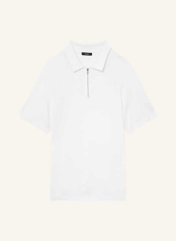 REISS Strick-Poloshirt ESTATE WEISS