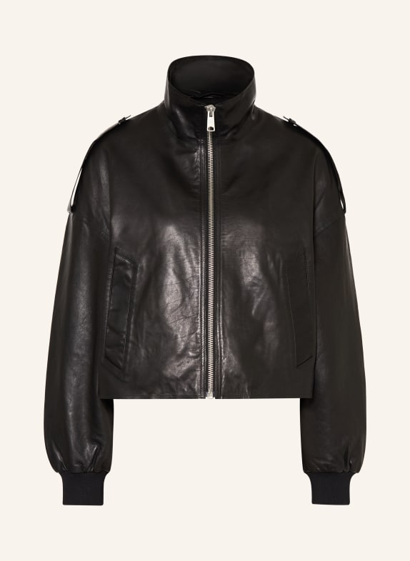 ALLSAINTS Lederjacke LOWDEN SCHWARZ