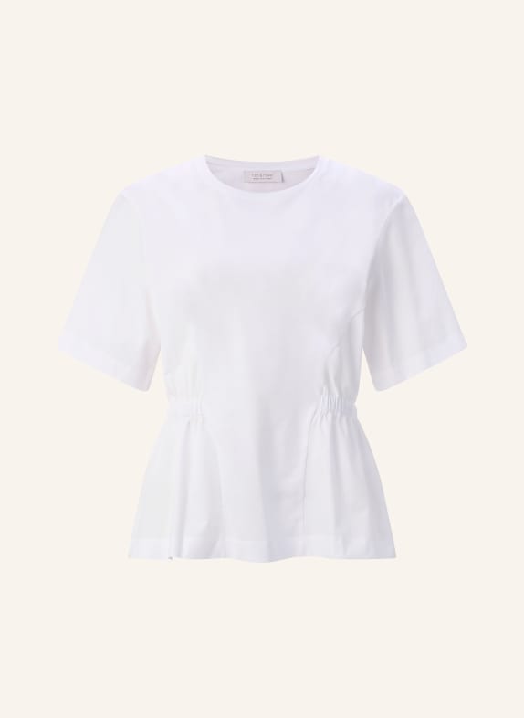 Rich & Royal Koszulka z mieszanki materiałów BIAŁY