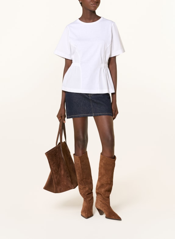Rich & Royal T-shirt in verschillende materialen WIT