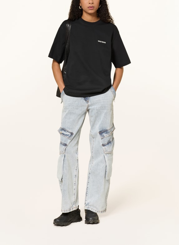 WRSTBHVR Oversized shirt CASSIAN ZWART
