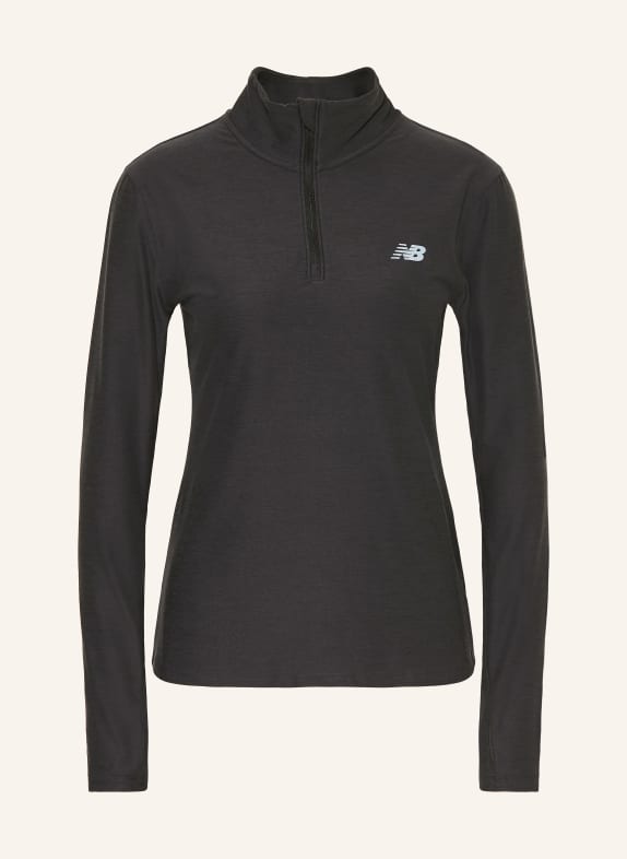 new balance running shirt BLACK