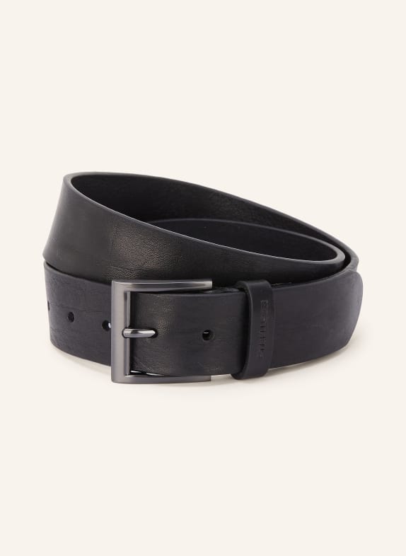 STRELLSON leather belt BLACK