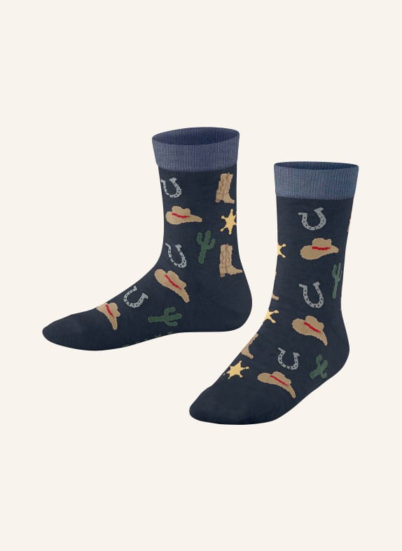FALKE Socken LITTLE COWBOY 6116 SPACE BLUE