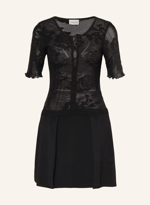 CLAUDIE PIERLOT Strickkleid SCHWARZ