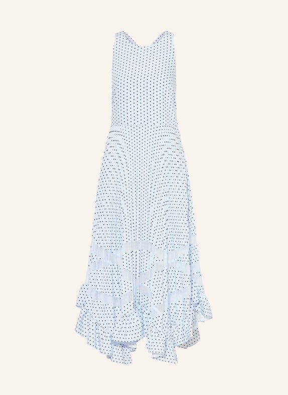 CLAUDIE PIERLOT Kleid mit Spitze HELLBLAU / DUNKELBLAU