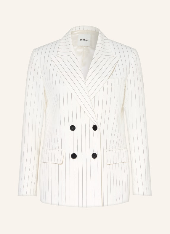 SANDRO Blazer ECRU / SCHWARZ