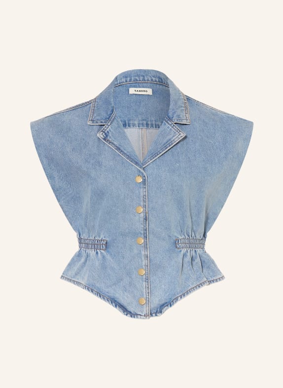 SANDRO Jeansweste BLAU