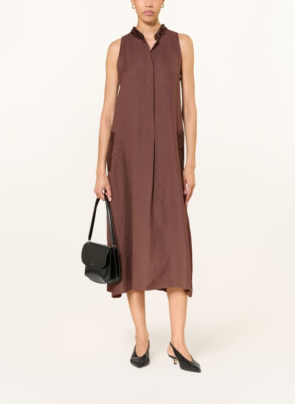 ANTONELLI firenze Sequin dress BROWN