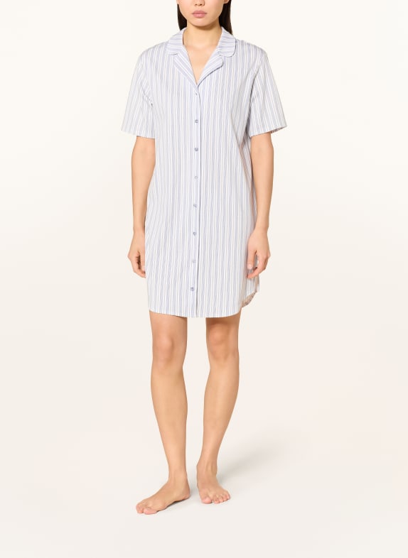 CALIDA Nachthemd STRIPED DREAMS WIT / BLAUW