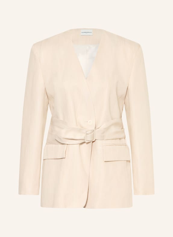 CLAUDIE PIERLOT Blazer mit Leinen BEIGE