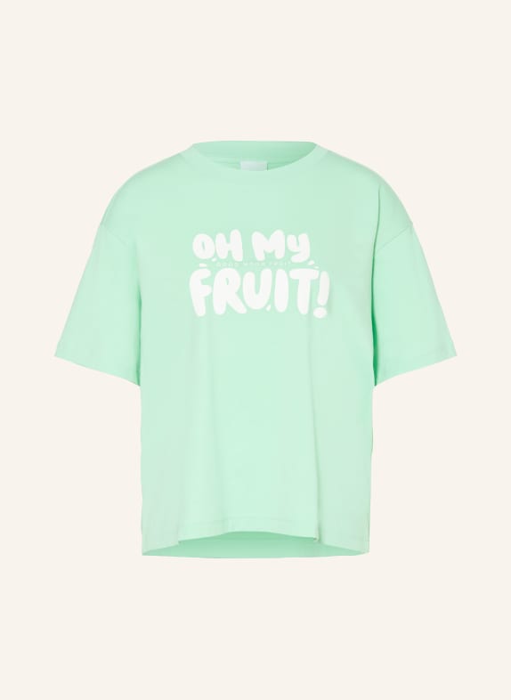 mey SOLID LOVE sleep shirt series MINT / WHITE