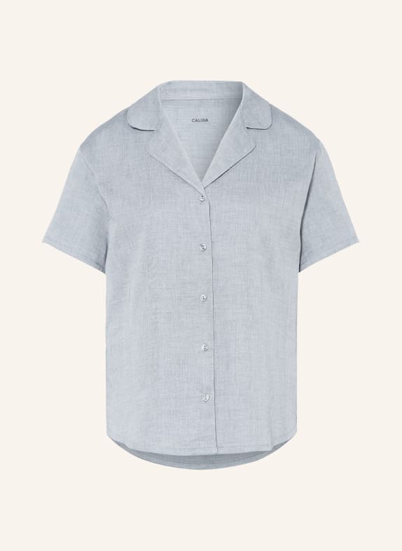 CALIDA Schlafshirt FAVOURITES TILES BLAUGRAU