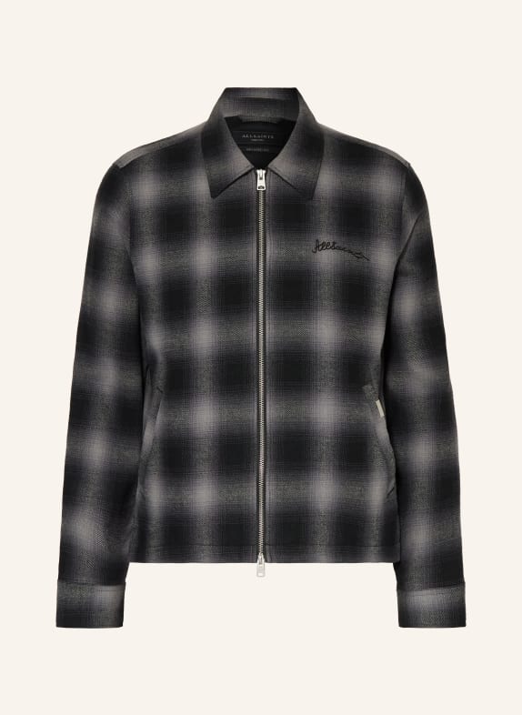 ALLSAINTS Flanell-Overjacket KAPI DUNKELBLAU / DUNKELGRAU
