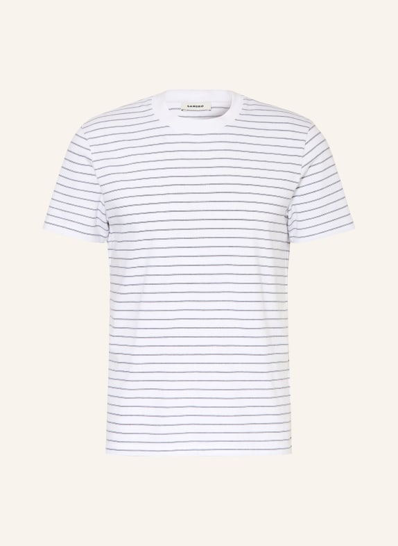 SANDRO T-Shirt WEISS / SCHWARZ
