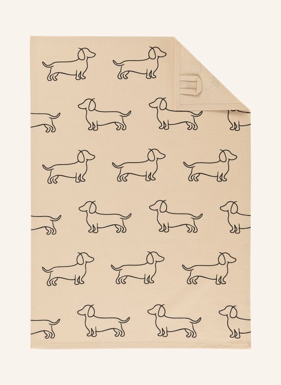 Cawö Torchon WE LOVE DOGS BEIGE / NOIR