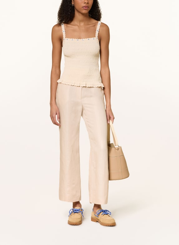CLAUDIE PIERLOT Culotte mit Leinen BEIGE