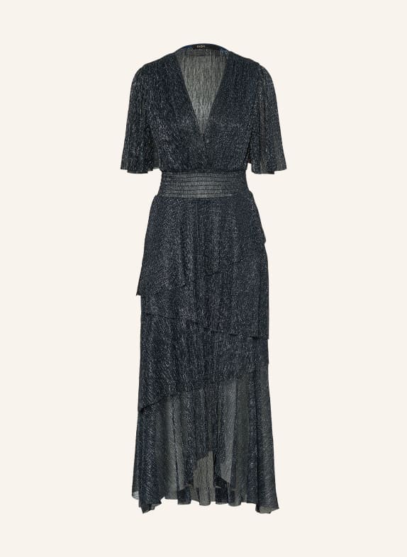 maje Cocktailkleid mit Glitzergarn DUNKELBLAU