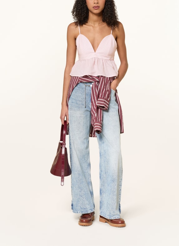 CLAUDIE PIERLOT Cropped-Blusentop HELLROSA