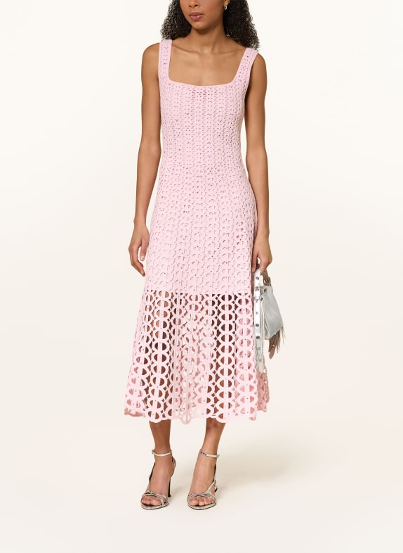 maje Strickkleid mit Schmucksteinen HELLROSA