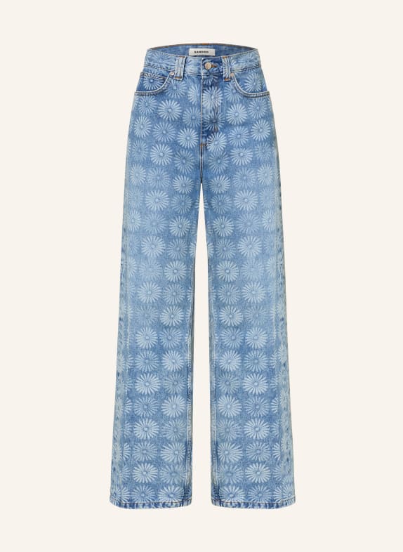 SANDRO Wide Leg Jeans 4785 BLUE JEAN