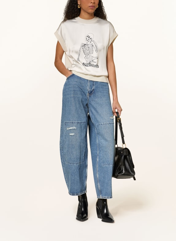 ALLSAINTS Top din tricotaj din materiale mixte CREM