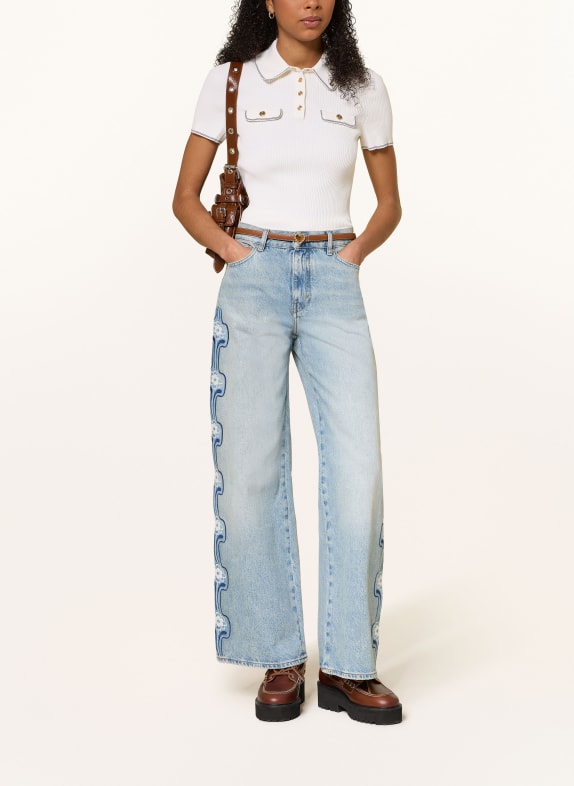 maje Wide Leg Jeans 0201 BLUE
