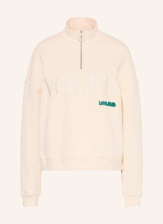 VOGUE COLLECTION Sweat-Troyer CREME / GRÜN