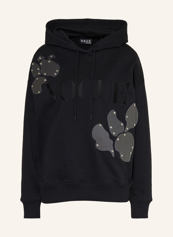 VOGUE COLLECTION Hoodie met studs ZWART / ZILVER