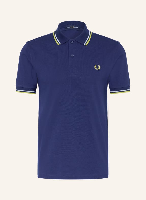 FRED PERRY Polo piqué BLEU FONCÉ / BLEU GRIS / VERT