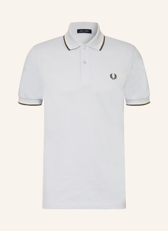 FRED PERRY Polo piqué BLEU GRIS / ÉCRU / GRIS FONCÉ