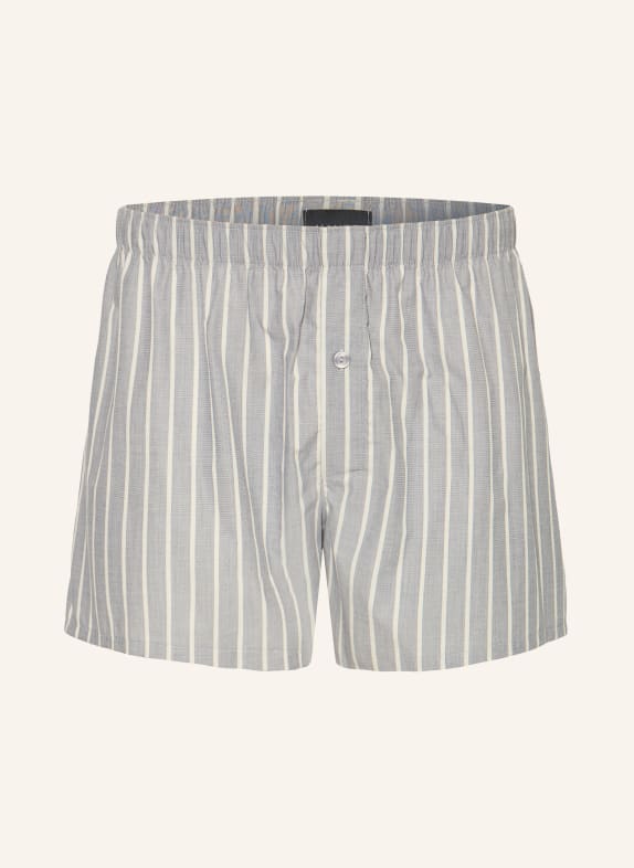 HANRO Boxers en ligne FANCY WOVEN GRIS / CRÈME