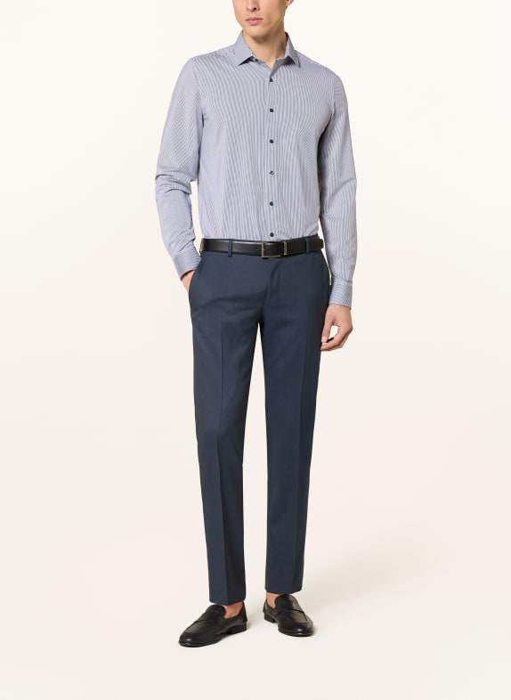OLYMP Hemd Level Five body fit WEISS / DUNKELBLAU