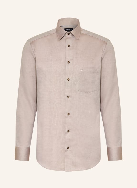 OLYMP Chemise Luxor coupe moderne MARRON CLAIR