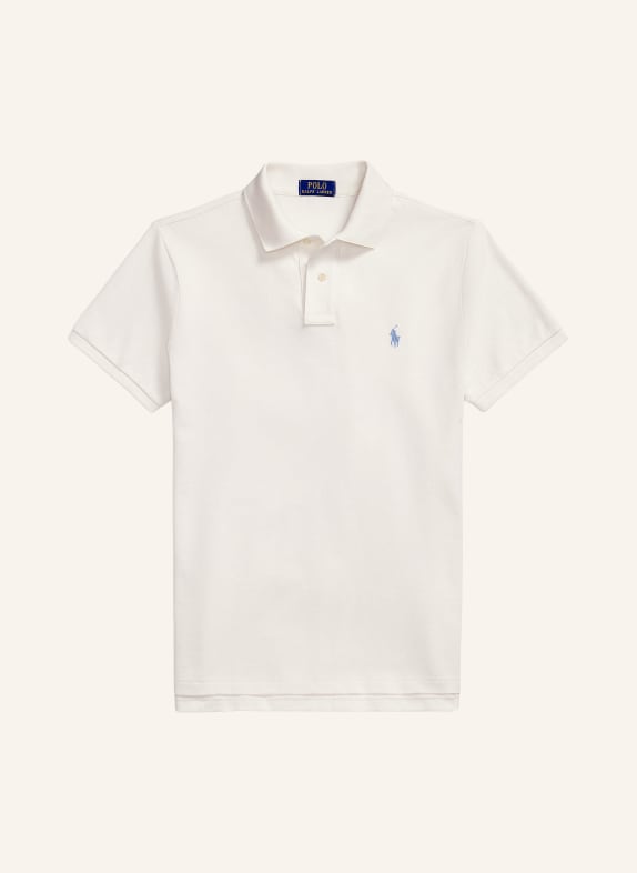 POLO RALPH LAUREN Piqué-Poloshirt Custom Slim Fit WEISS