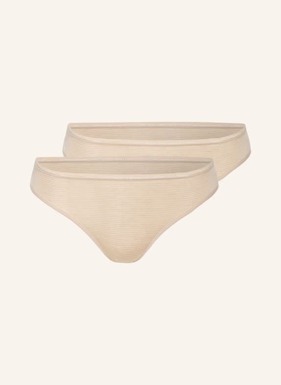 SCHIESSER 2-pack slips MODAL ESSENTIALIS BEIGE / CRÈME